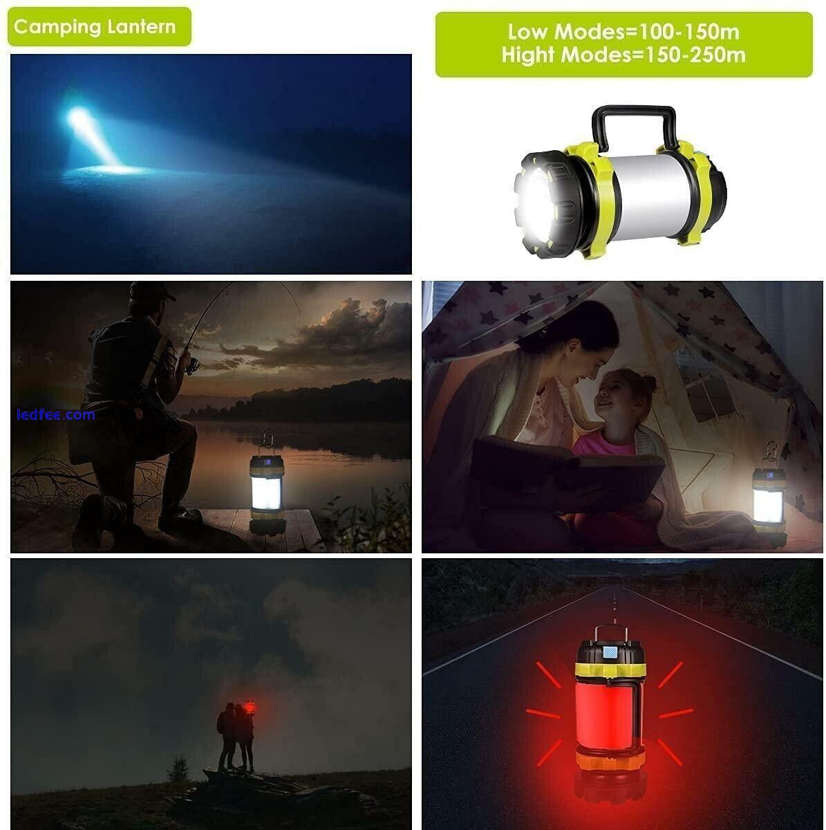 Camping Light Rechargeable Lantern With 6 Modes, LED Torch (British Seller) 4 