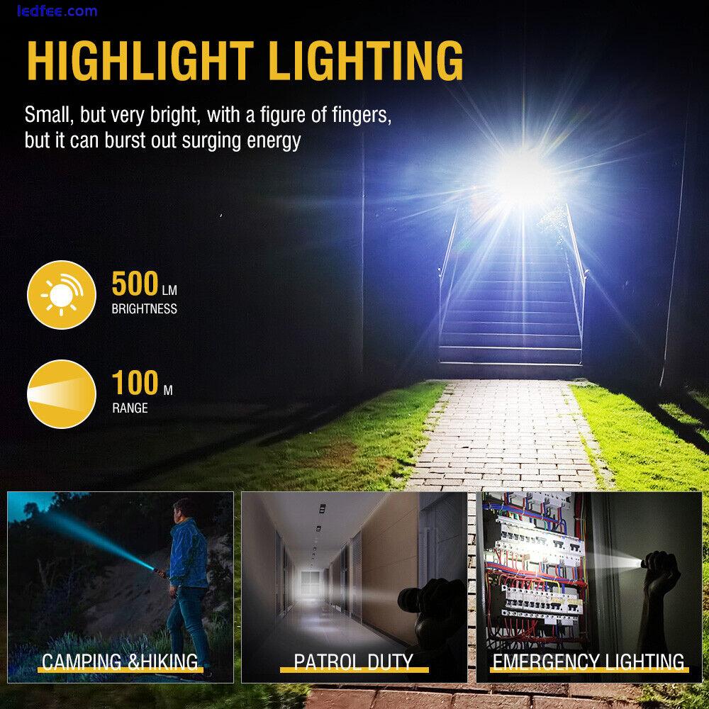 V5S Super Bright TYPE-C Rechargeable LED Flashlight Corner Torch Magnetic Light 3 