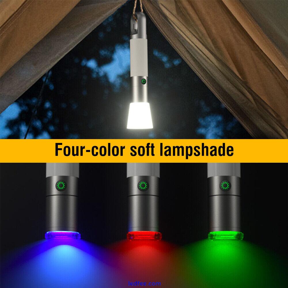 Zoom Laser LEP Flashlight Camping Lantern Rechargeable Torch Tent Lamp Light UK 2 