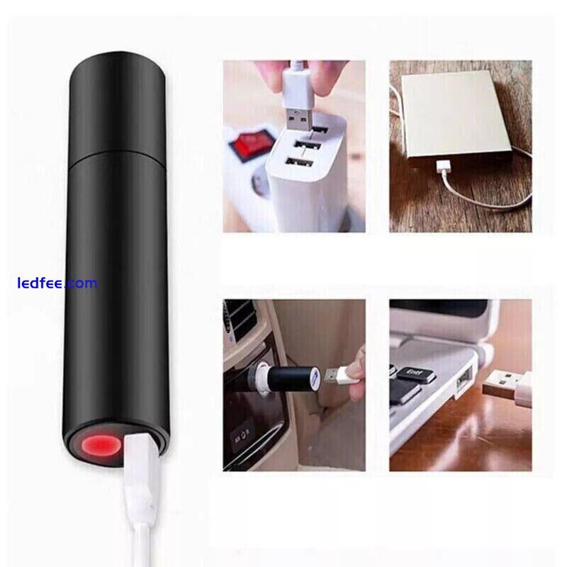 3 Mode Rechargeable LED Pen Torch Flashlight Lamp Super Bright Mini Pocket UK 5 