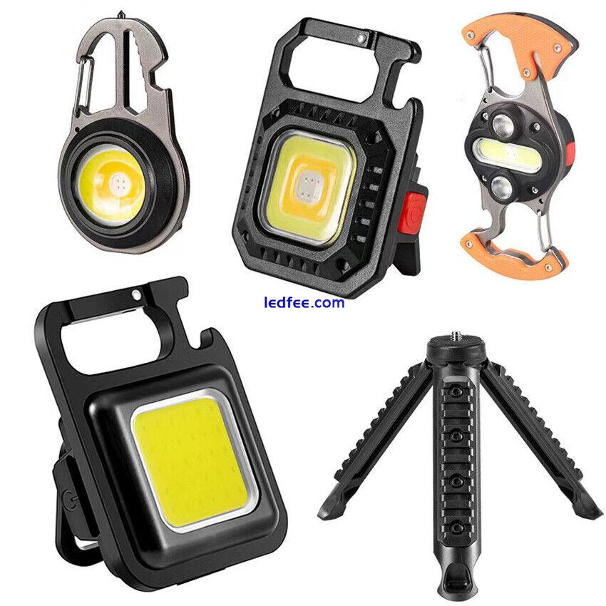 Camping Portable Work Light USB Rechargeable COB Lantern Led Flashlight Outside 1 