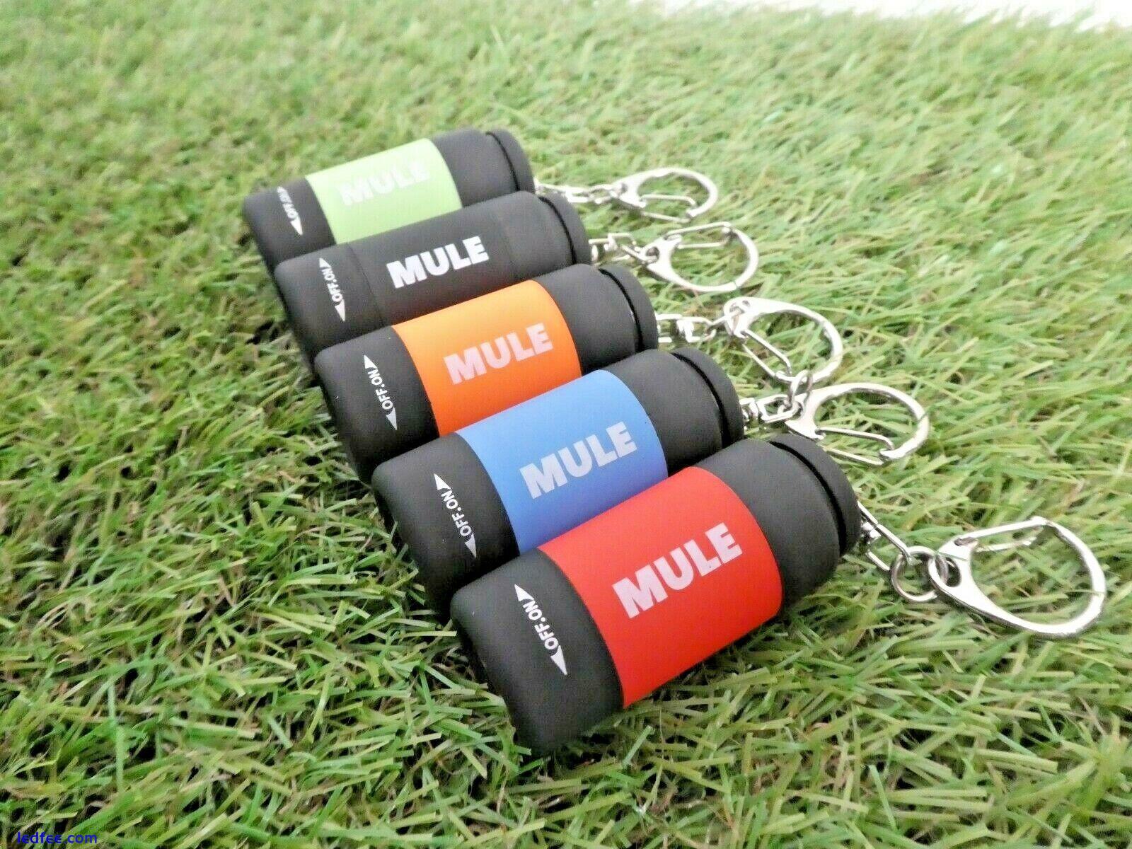 MULE USB Rechargeable water resistant torch key-ring 5 colours available 0 