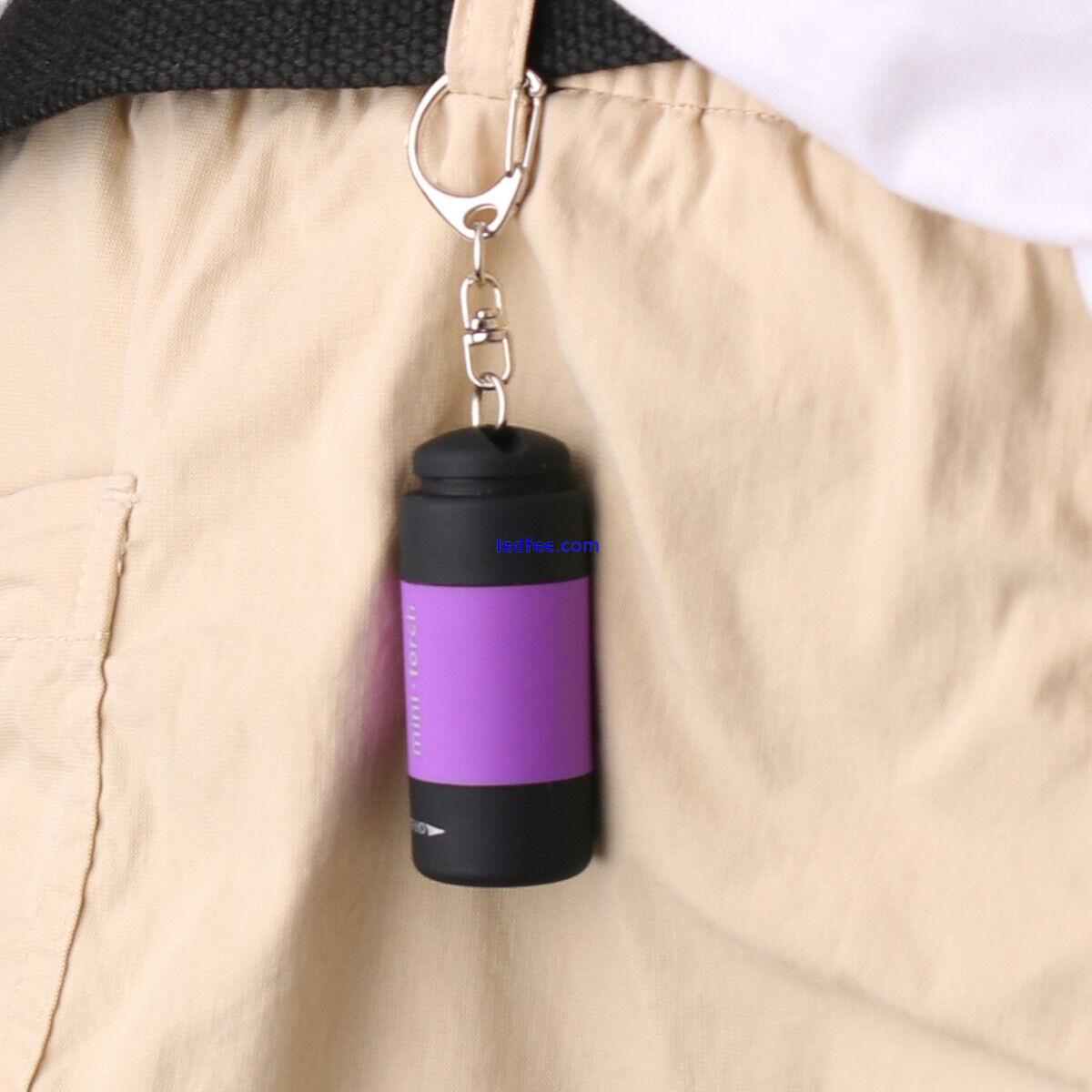 Rechargeable Waterproof USB LED Light Flashlight Lamp Mini Torch Pocket Keychain 1 