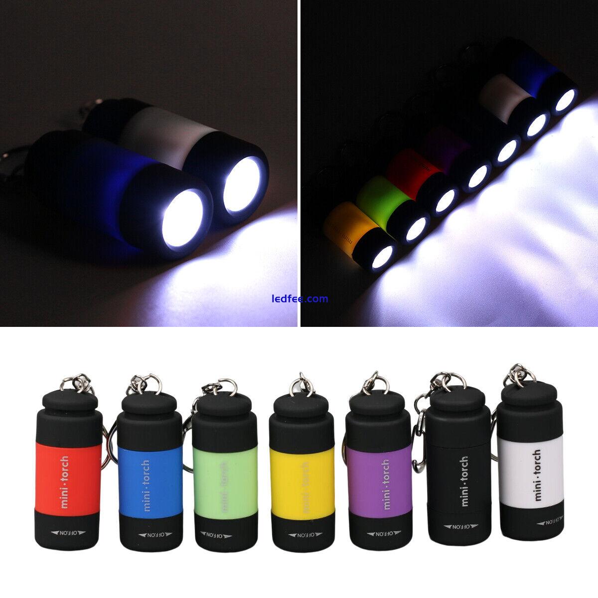 Rechargeable Waterproof USB LED Light Flashlight Lamp Mini Torch Pocket Keychain 0 