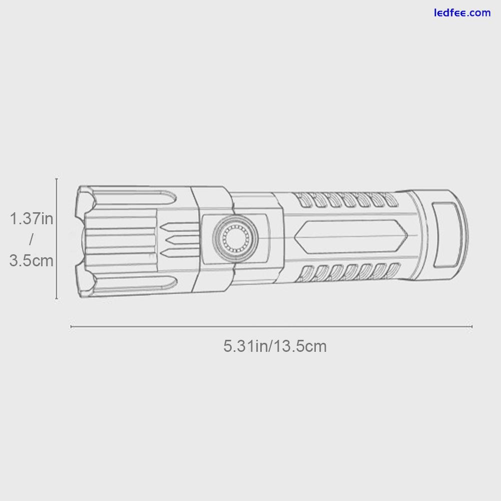 100000lm Flashlight High Powered LED Tactical Torch NEW Ultra Bright W1Y8 3 