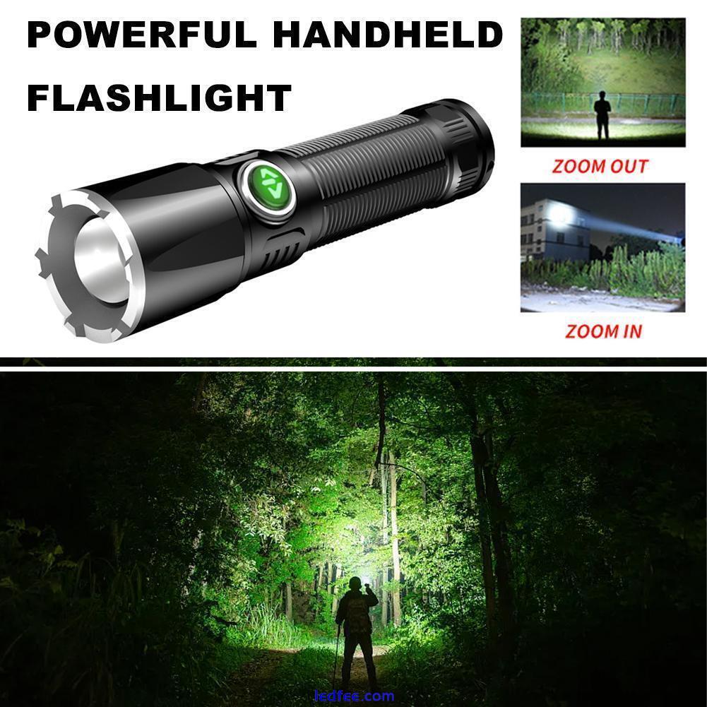 Rechargeable 1500LM Powerful LED Tactical Flashlight Torches SuperBright UK Q8I6 0 