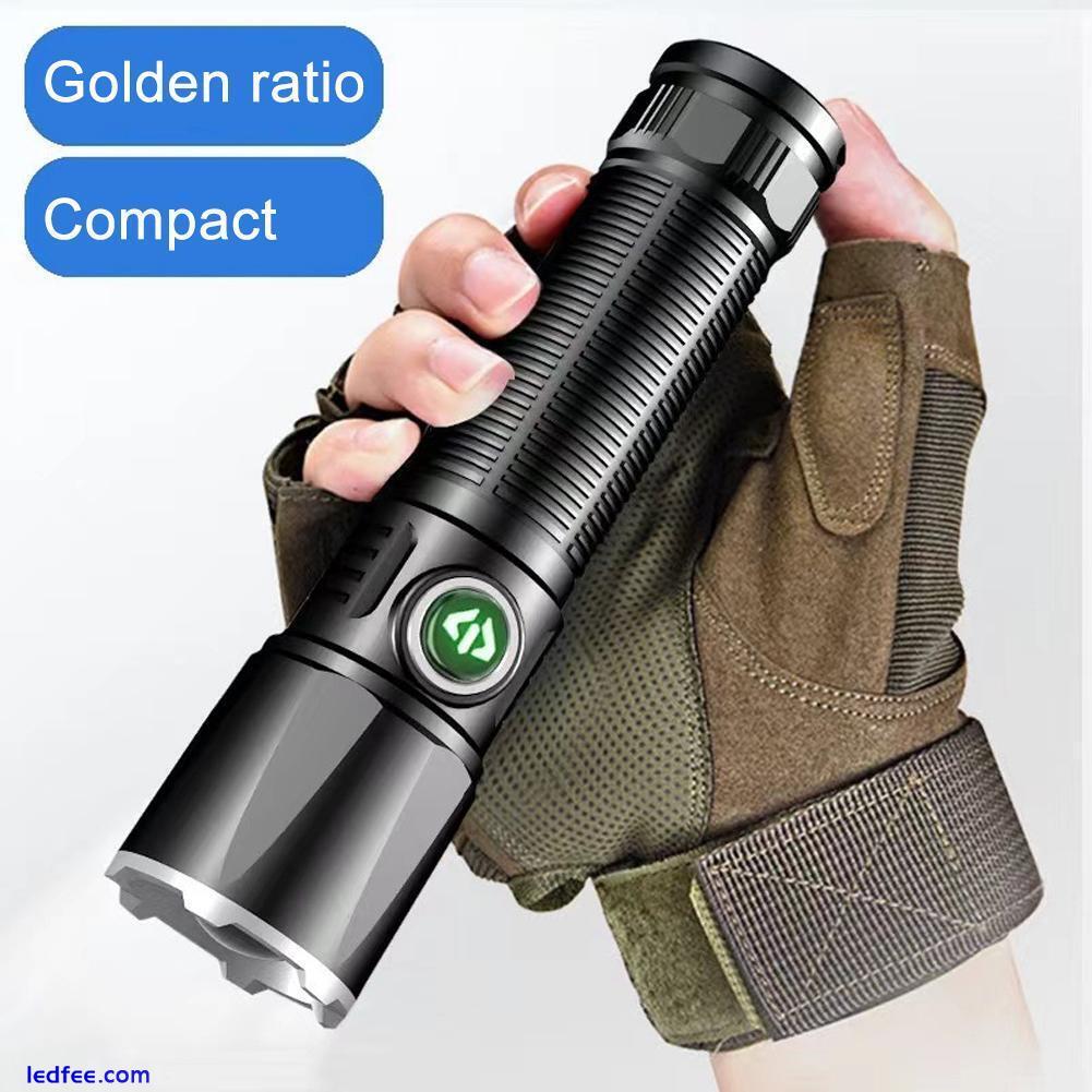 Rechargeable 1500LM Powerful LED Tactical Flashlight SuperBright Zoom Torches US 4 