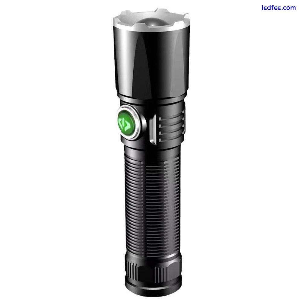 Rechargeable 1500LM Powerful LED Tactical Flashlight SuperBright Zoom Torches US 3 