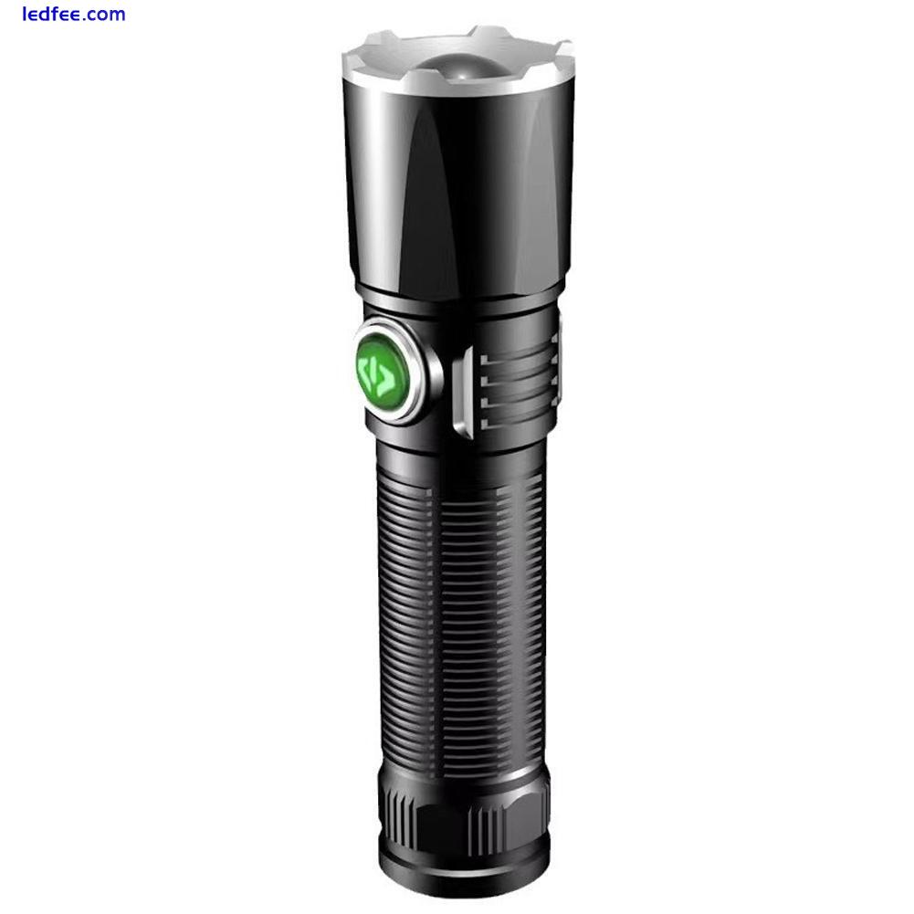 Rechargeable 1500LM Powerful LED Tactical Flashlight SuperBright Zoom Torches US 2 