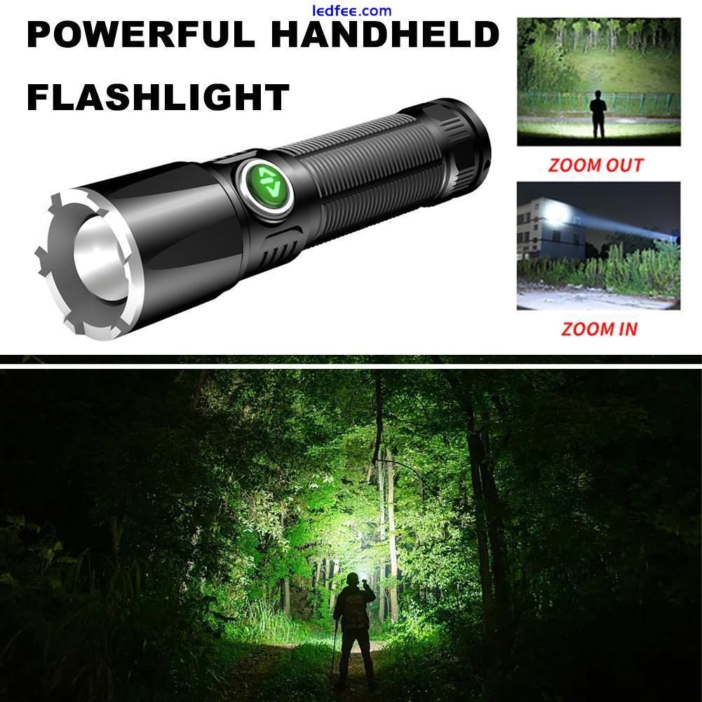 Rechargeable 1500LM Powerful LED Tactical Flashlight SuperBright Zoom Torches US 1 