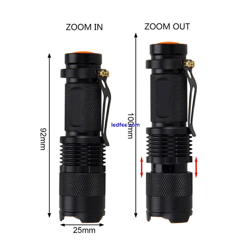 1/2X Red Light LED Flashlight 3Modes Red Torch Lamp Astronomy Night Vision Lamp 2 