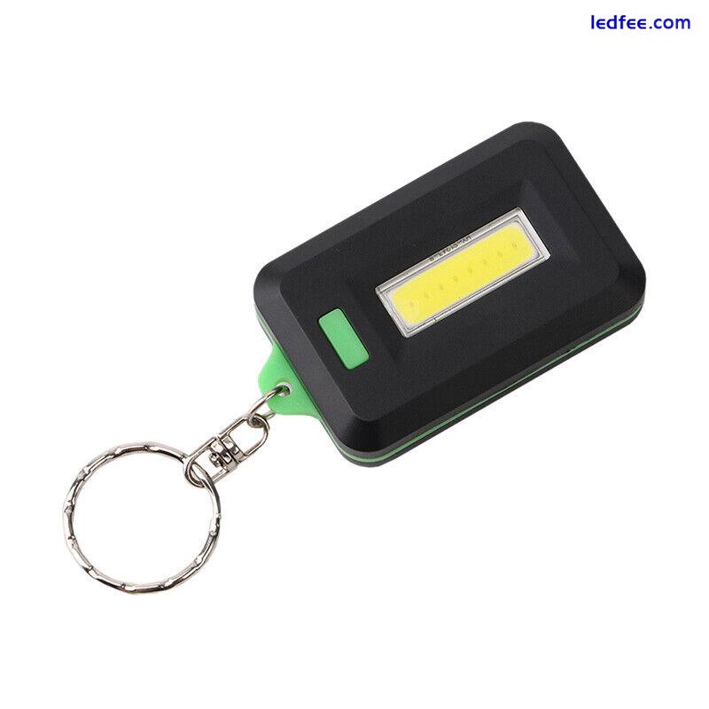 Mini LED COB Flashlight Waterproof Portable Keychain Torch Light Camping Lamp $g 5 