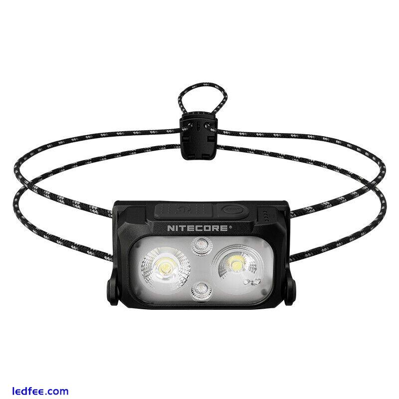 NITECORE NU25 UL Headlamp 400 lumens head light Red/White/High color Flashlight 3 
