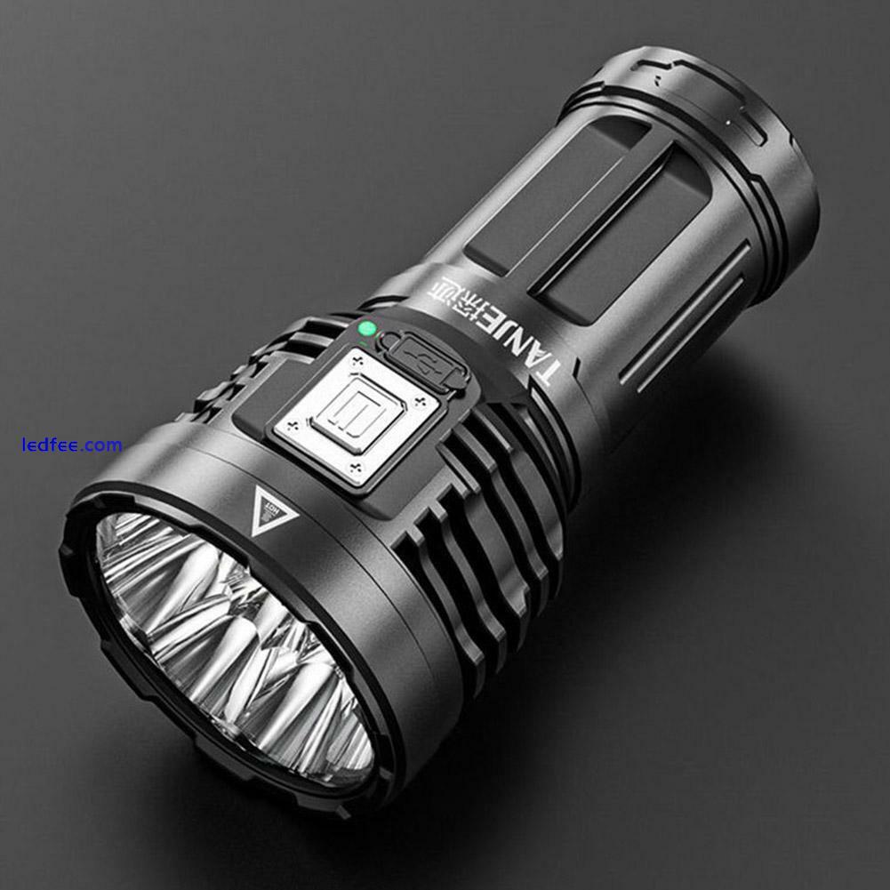 Super Bright Torch 8 LED Flashlight USB Rechargeable Tactical Light COB Fast 1 