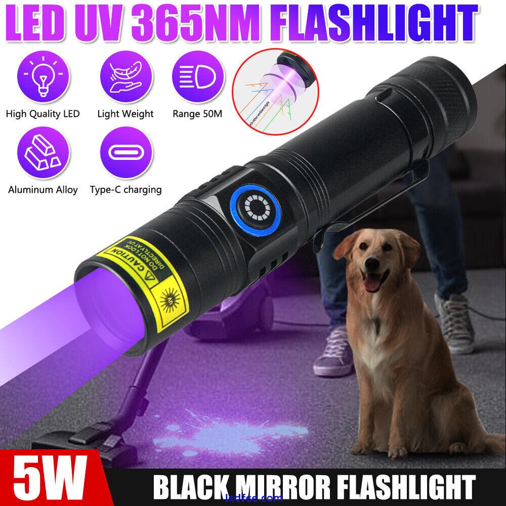 UV 365nm Torch Blacklight Ultraviolet LED Flashlight Pet Urine Stain Detector UK 1 