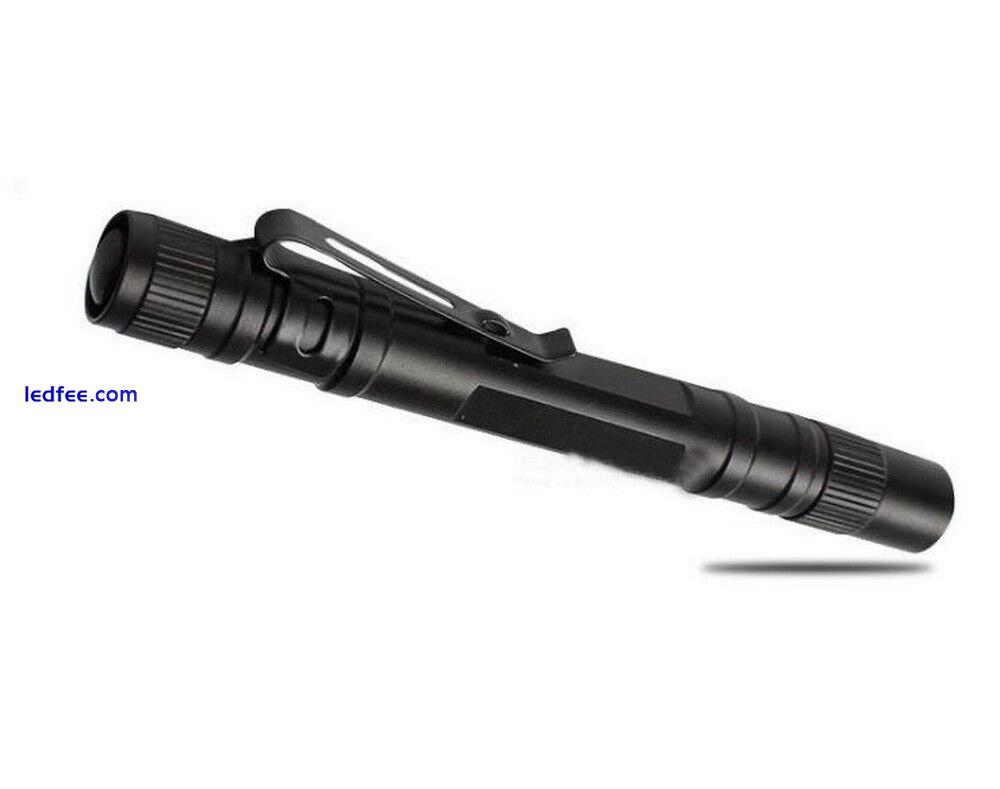 2 x Pen Type Green Light LED Flashlight Hunting Night Vision 2*AAA Battery Torch 5 