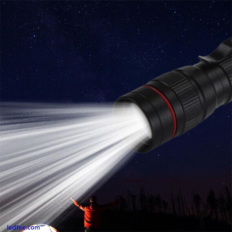 9900000LM Rechargeable LED Flashlight Tactical Super Bright Torch Camping w/Box 2 