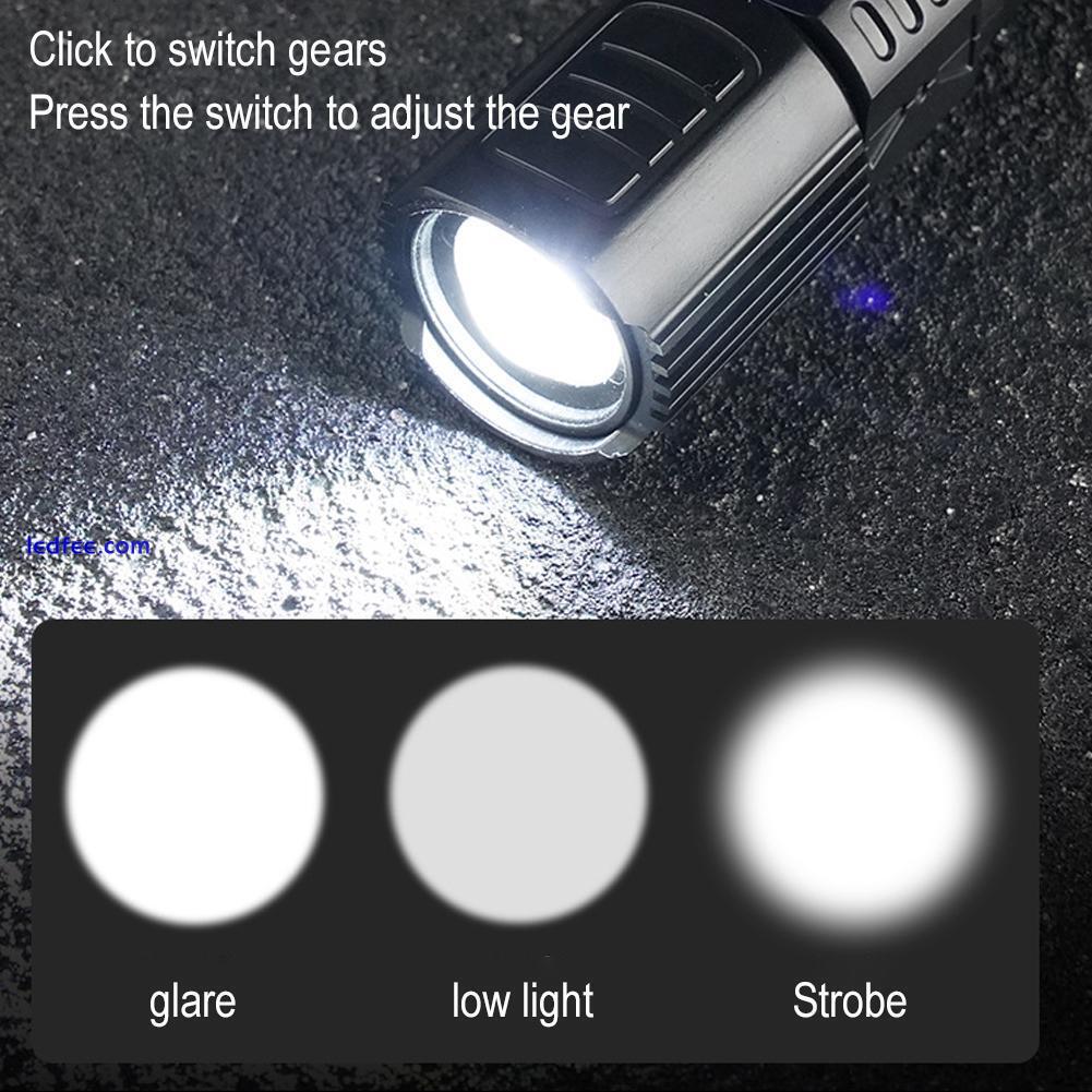 Super Bright LED Tactical Flashlight Work Lights USB-Rechargeable· 3 