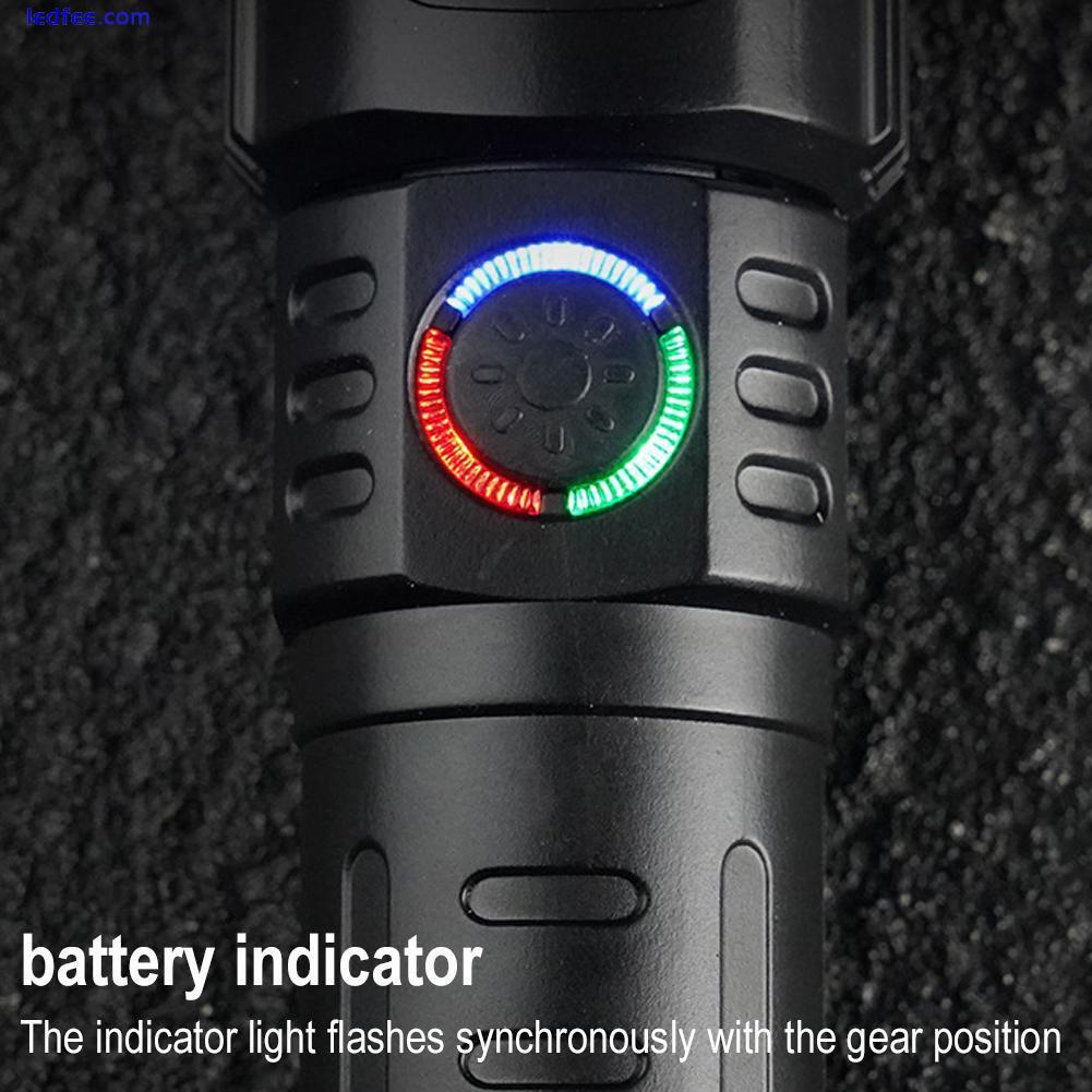 Super Bright LED Tactical Flashlight Work Lights USB-Rechargeable· 5 
