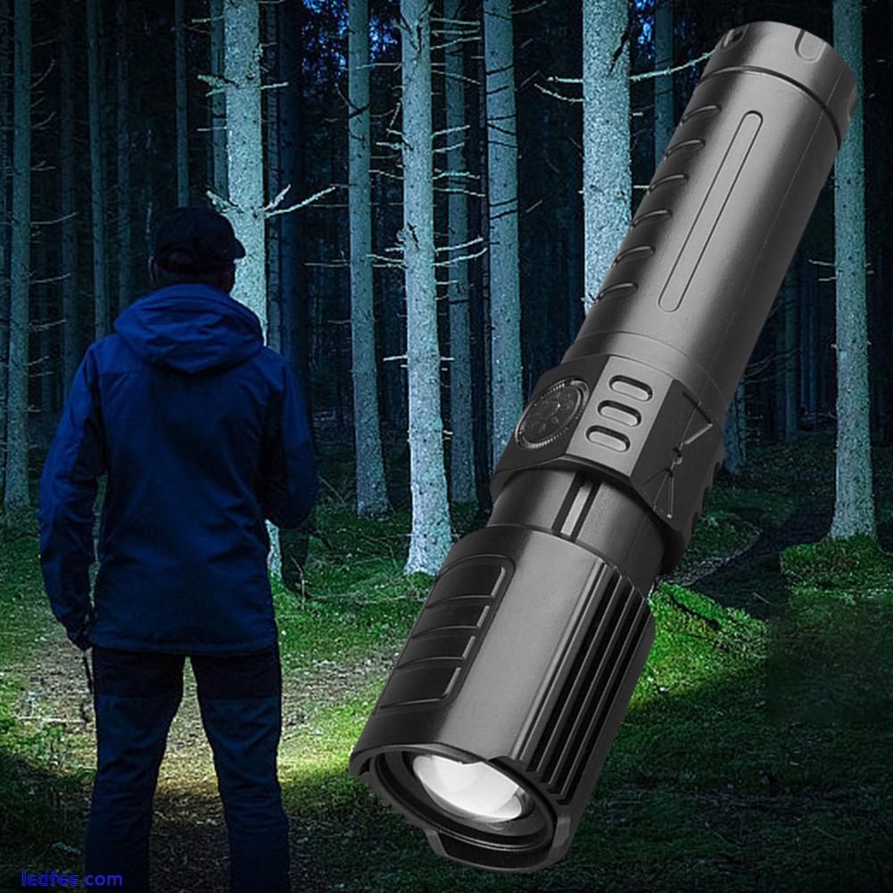 Super Bright LED Tactical Flashlight Work Lights USB-Rechargeable· 0 