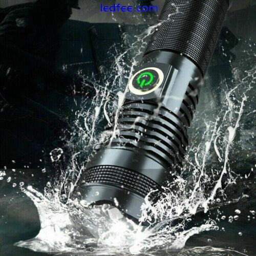 New Rechargeable 1000000 lumens P70 most powerful LED Flashlight USB Zoom torch 3 