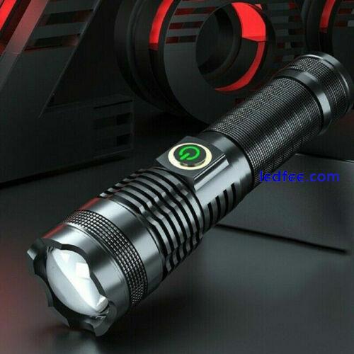 New Rechargeable 1000000 lumens P70 most powerful LED Flashlight USB Zoom torch 1 