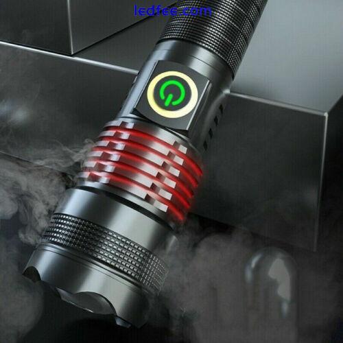 New Rechargeable 1000000 lumens P70 most powerful LED Flashlight USB Zoom torch 4 