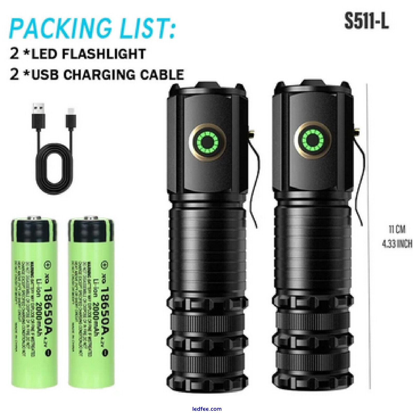 P35 High Power Led Flashlights MINI Torch with 3 LED and Tail Magnet 2 