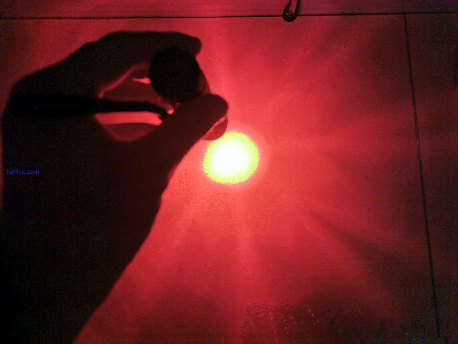 9 LED Red Torch 625NM Deep Red Light Flashlight Against Deteriorating Eyesight 4 