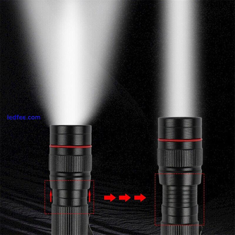 1200000LM Rechargeable LED Flashlight Super Bright Box Torch Tactical Work Light 4 