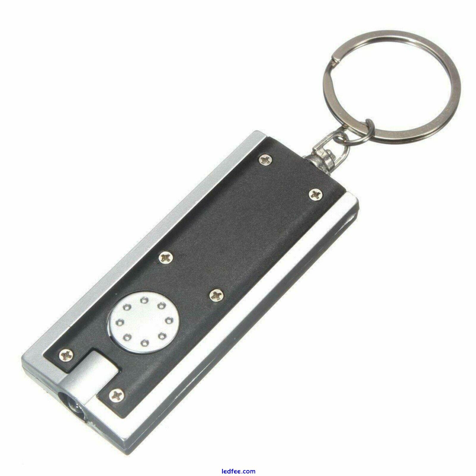 2pc Keyring Torches PRISM LED Key Chain Lights Handy Pocket Torch Light Bright 2 