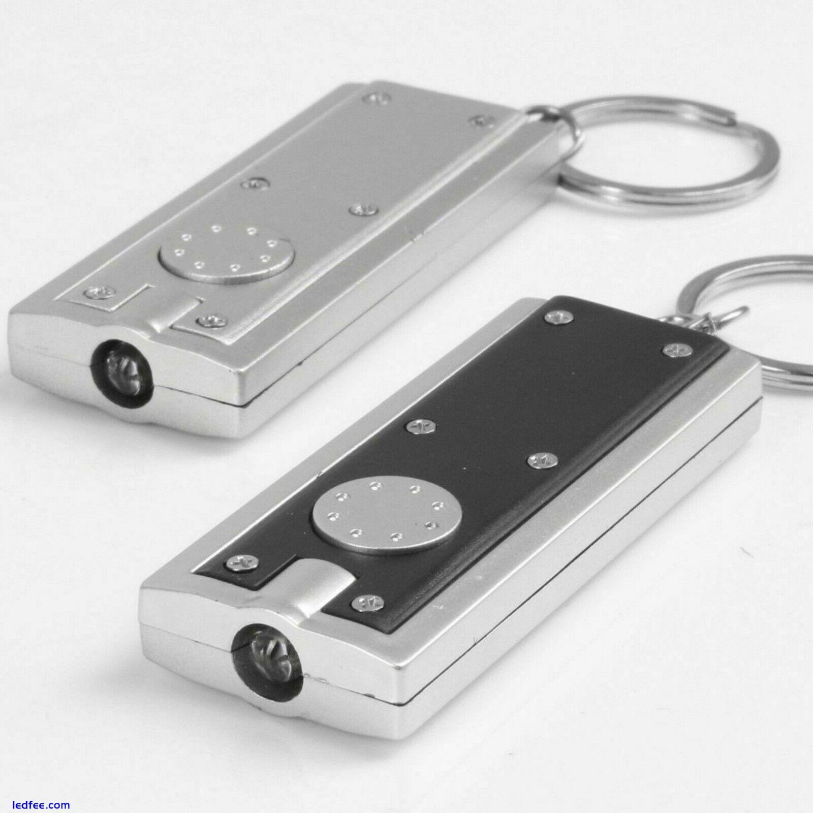 2pc Keyring Torches PRISM LED Key Chain Lights Handy Pocket Torch Light Bright 5 