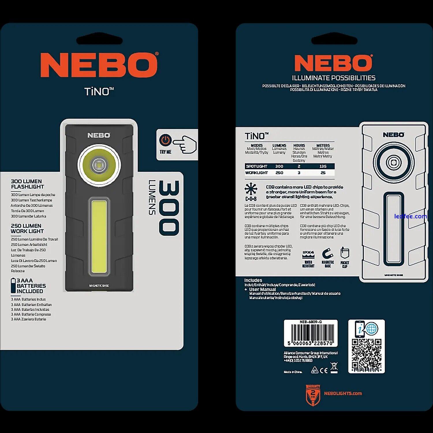 NEBO TINO - 300 LUMEN POCKET LIGHT- TORCH AND WORKLIGHT AAA BATTERY POWERED 0 