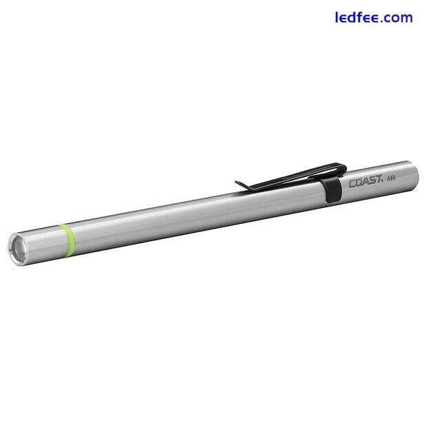 COAST Rechargeable Penlight - Stainless Steel A9R Pen Light USB - ETL10 1 