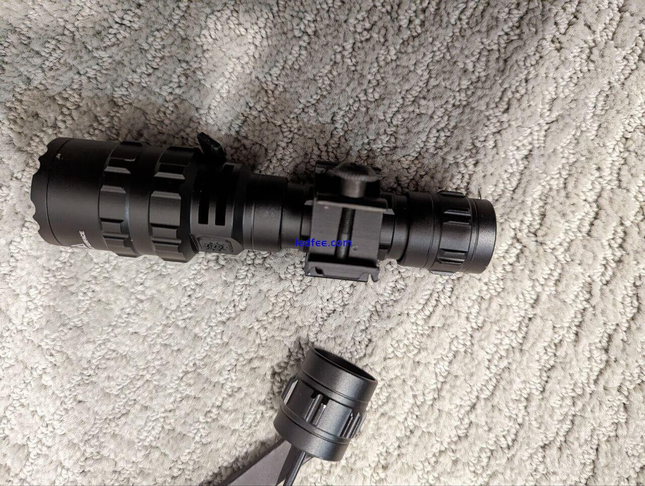 Tactical usb rechargable led flashlight weapon light 1000 lumen 2 