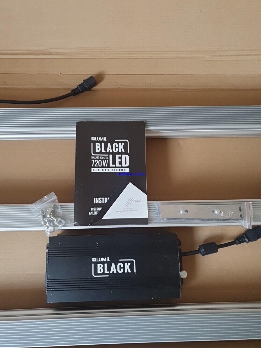 LUMii BLACK LED 720w Full Spectrum Grow Light Kit 2.6 µmol/w Hydroponics 4 
