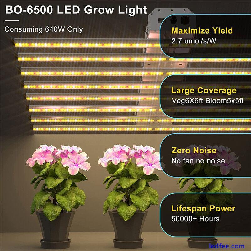 BAR-8000W Spider Samsung LED Grow Light Full Spectrum Commercial Lamp Veg Flower 1 