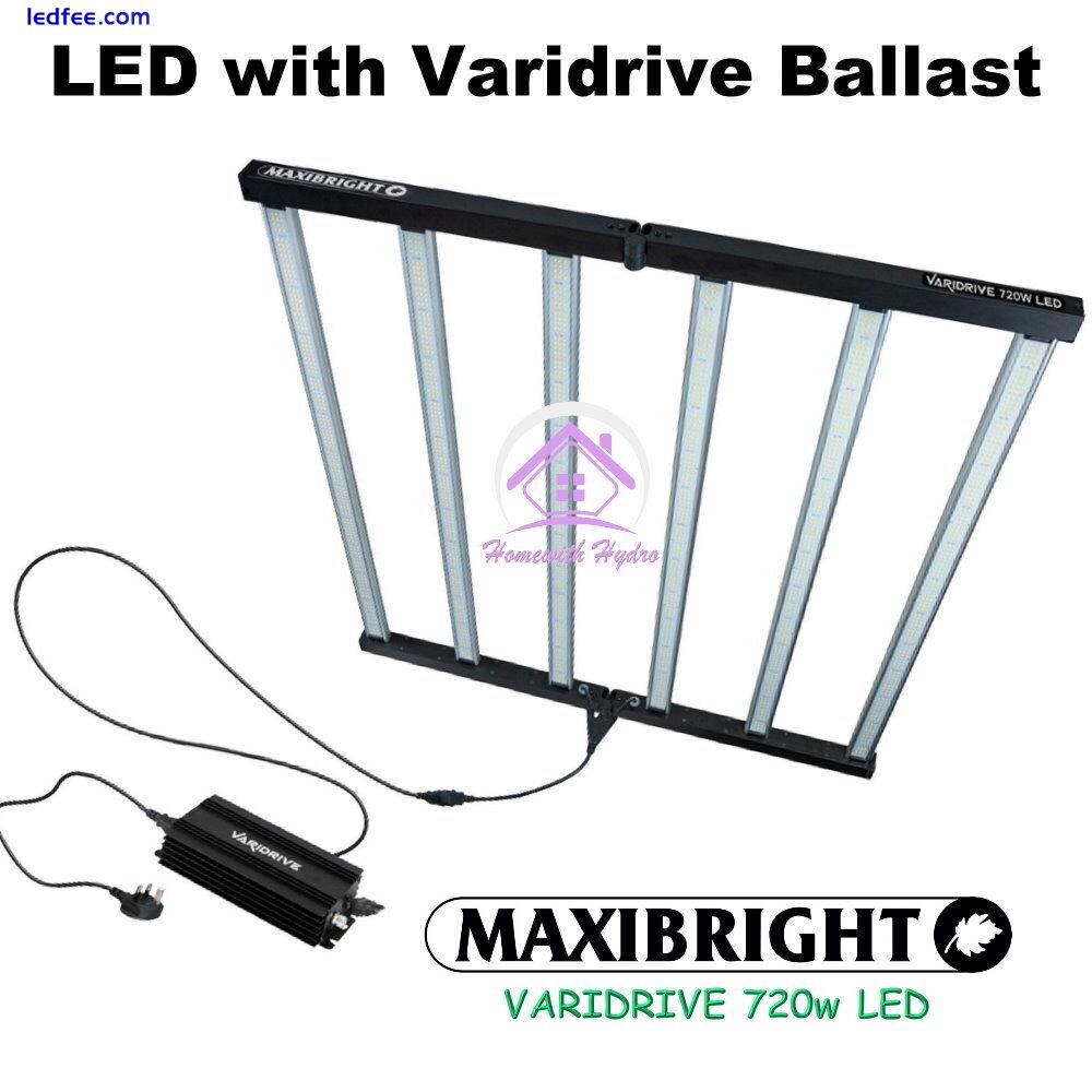 MAXIBRIGHT VARIDRIVE 720w LED 6 Bar Fixture Grow Light Hydroponic Full Spectrum 4 