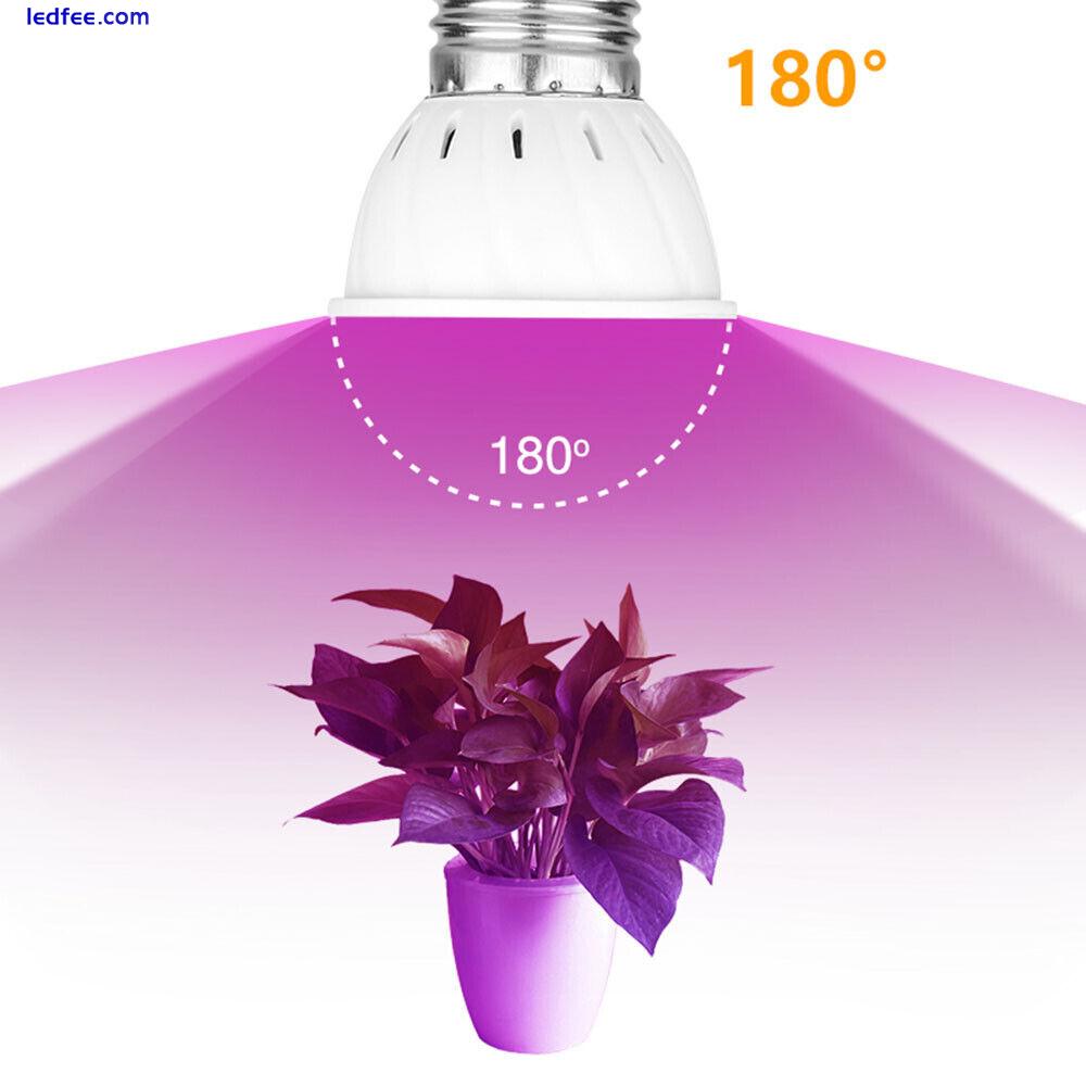UK 300 LED Plant Grow Light Bulb Greenhouse Indoor Veg Flower Plant Growing Lamp 3 