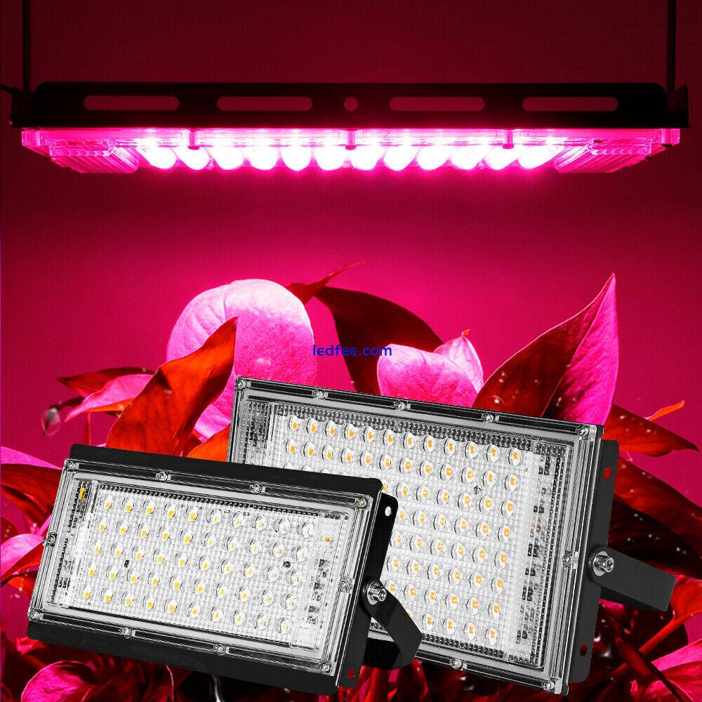 100W LED Grow Light Panel Full Spectrum Plant Lamp for Hydroponic Veg Flowers 3 