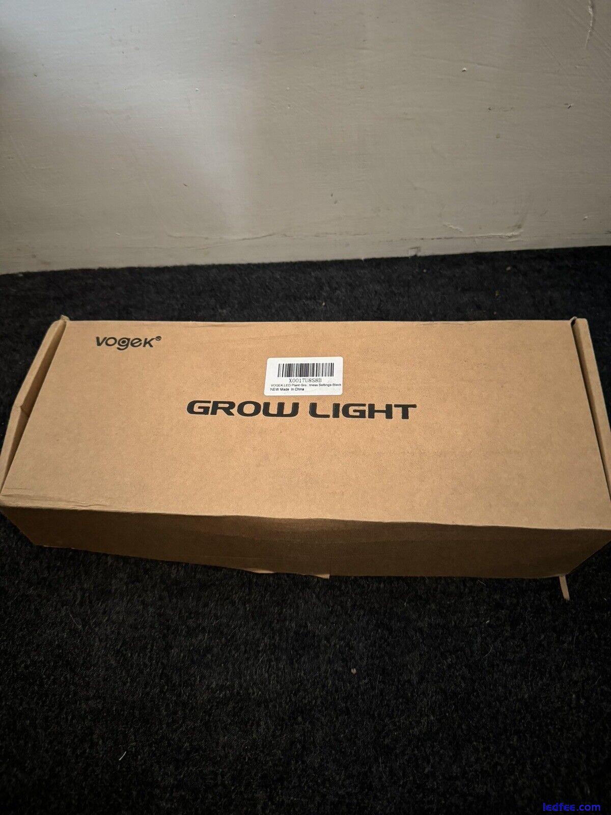 Vogek Plant Grow Light - Indoor Growing Lamp With Desk Clip On Gooseneck, Black 0 