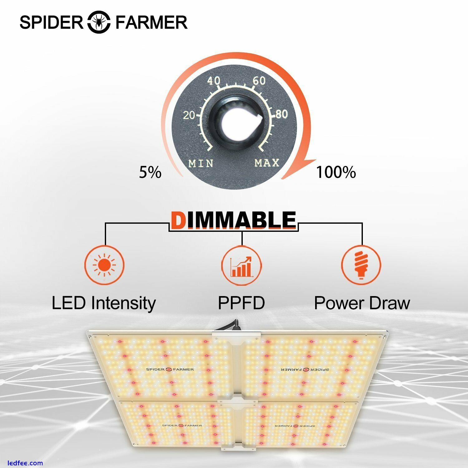 Spider Farmer SF4000 LED Grow Light With Dimmer Knob 2021 New Version QB 5 