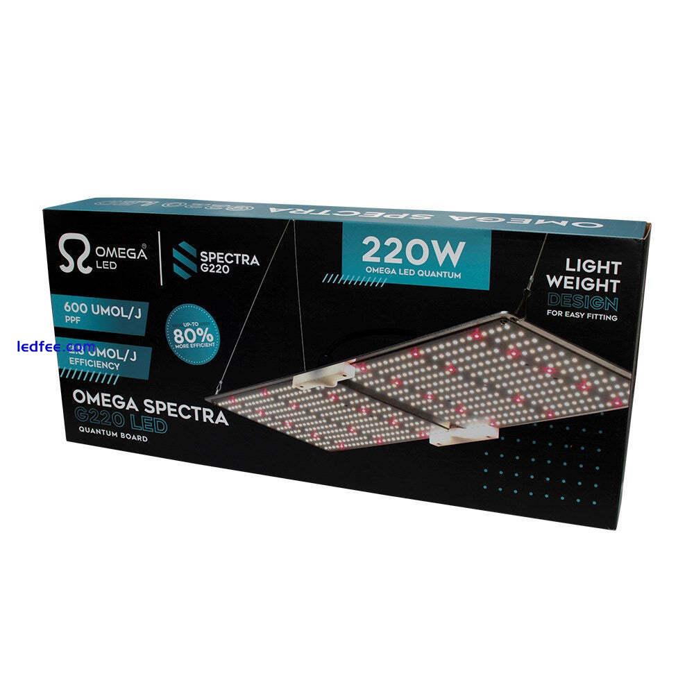 OMEGA 220w LED Full-Spectrum Grow Flowering Light Spectra G220 G-Line 2.8 umol/j 1 