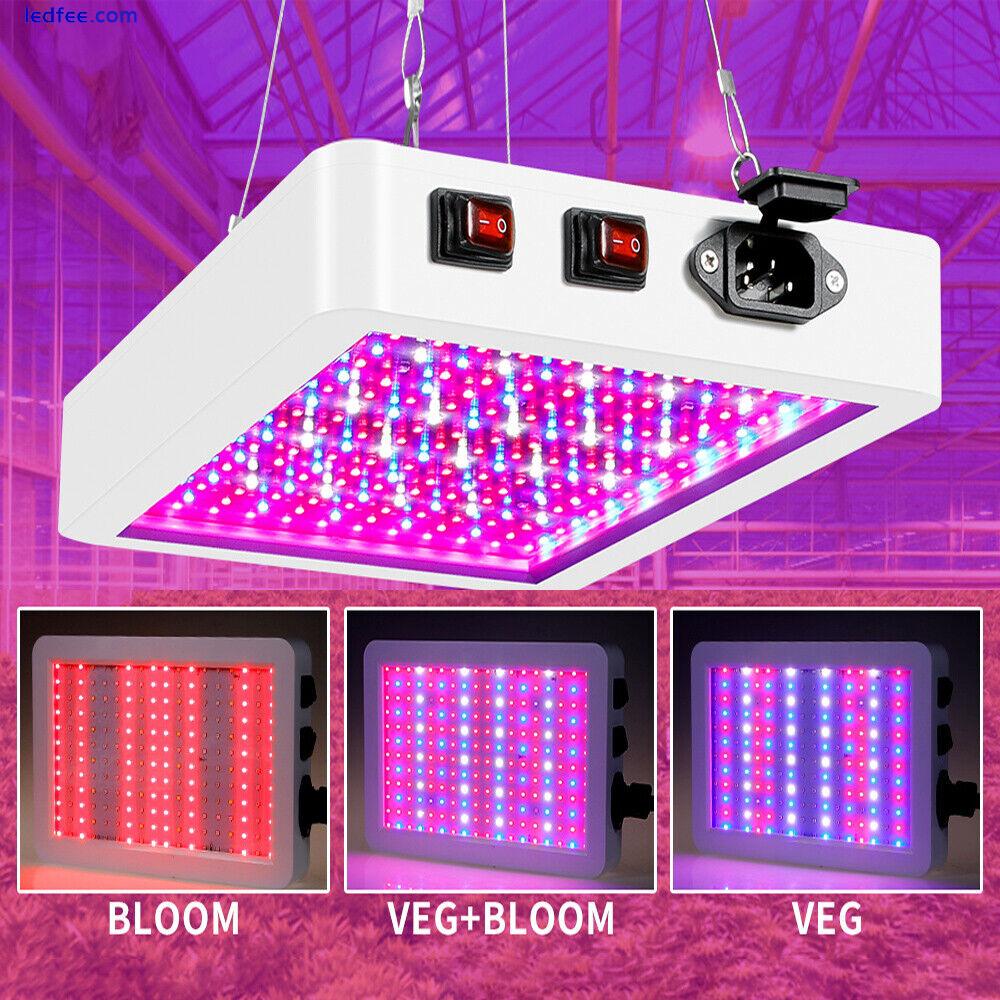 LED Grow Lamp Full Spectrum Growing Light Panel Indoor Plants Veg Flower UK 60W 1 