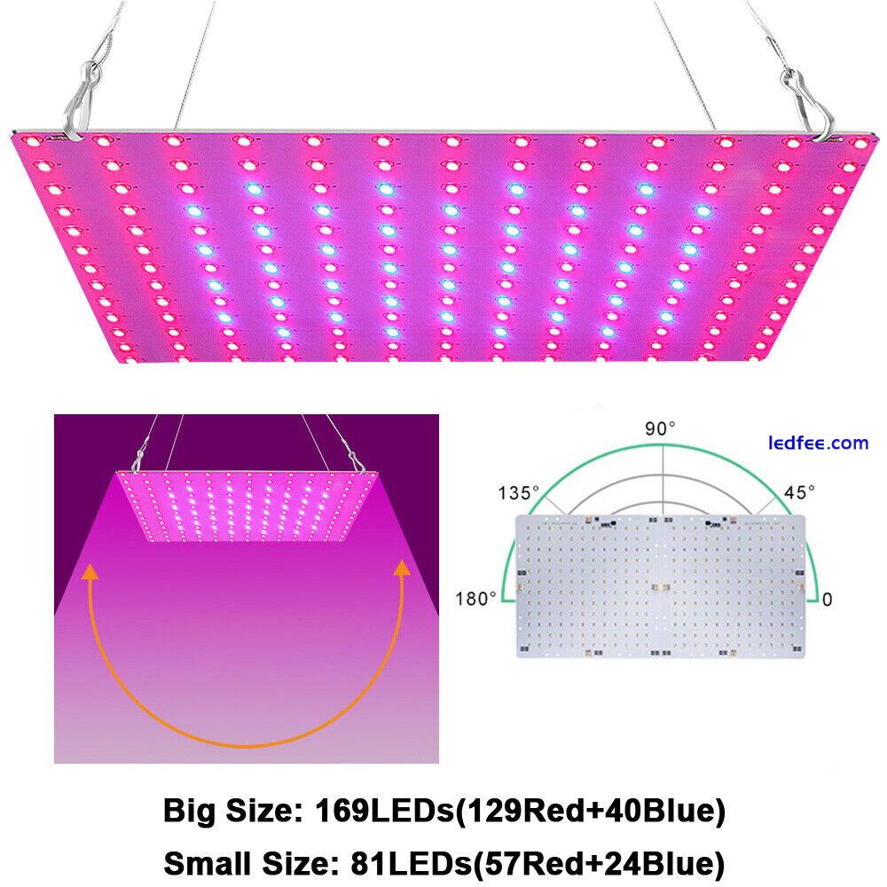 LED Grow Lamp Full Spectrum Growing Light Panel Indoor Plants Veg Flower UK 60W 4 