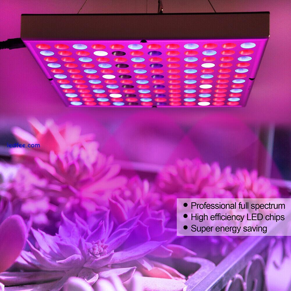 LED Grow Lamp Full Spectrum Growing Light Panel Indoor Plants Veg Flower UK 60W 2 