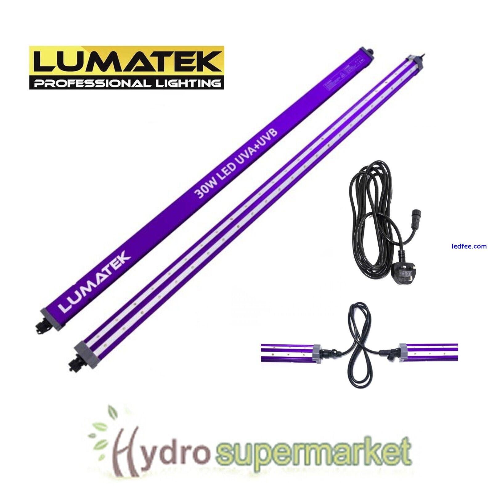 LUMATEK 30W UV LED LIGHT BAR, SUPPLEMENTAL LIGHTING, GROW ROOM, HYDROPONICS 5 