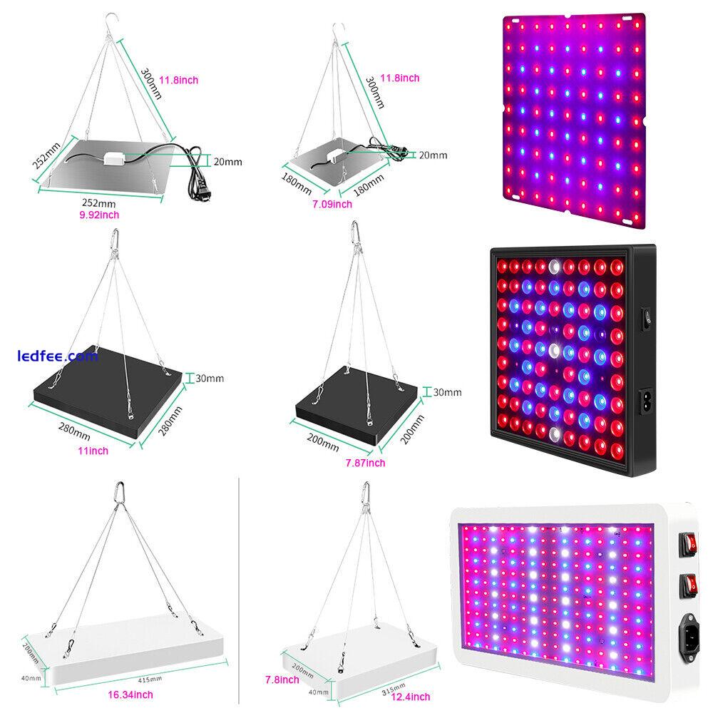 LED Grow Light Kit Full Spectrum Lamp For Panel Indoor Veg Flower Plant UV/IR UK 5 