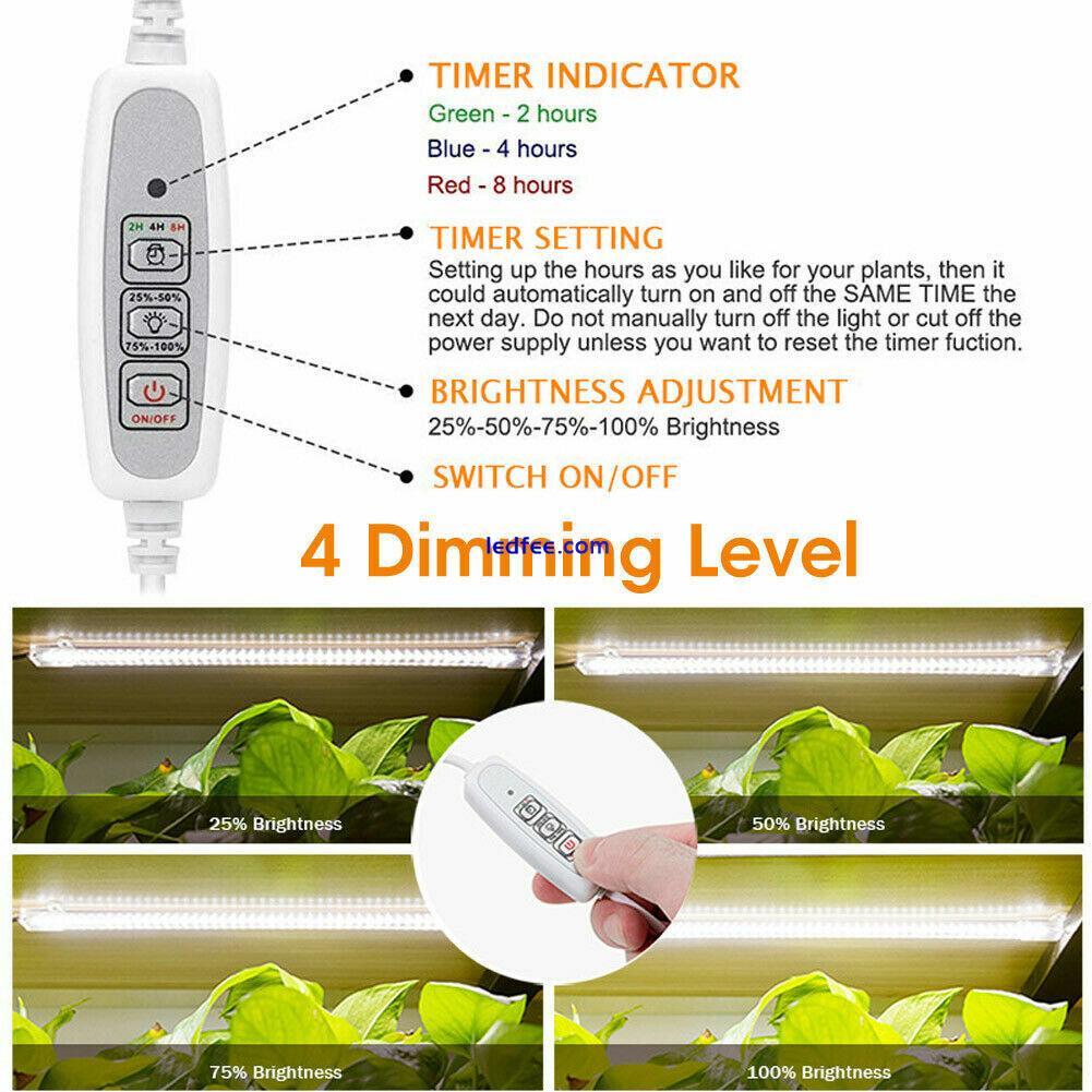 Sunlike Led Grow Light Auto ON&Off Full Spectrum Phyto Lamp Plants Growing Timer 3 