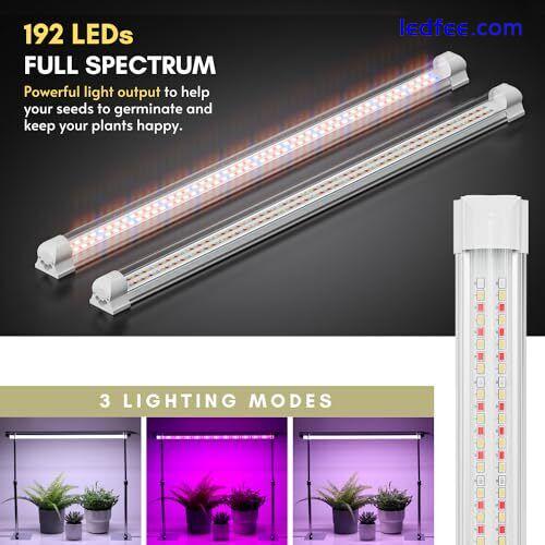  2ft LED Grow Light for Seed Starting with Stand, Indoor Grow Lights for  2 